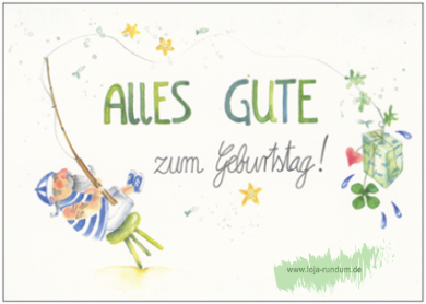 Happy birthday ( fisherman) - Taurus art cards