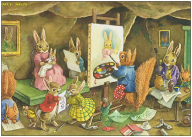 Der Porträtmaler/ The Portrait Painter, 1962 - TAURUS art cards