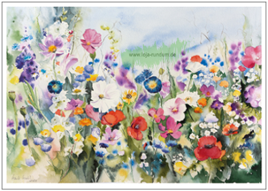 Sommerliches Blühen - Taurus Kunstkarten