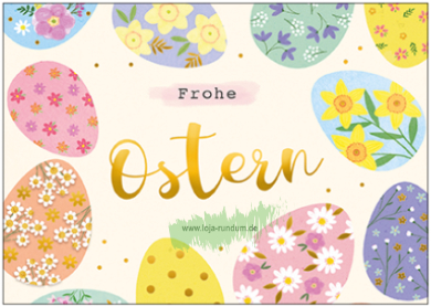 Frohe Ostern (Ostereier) - TAURUS Kunstkarten
