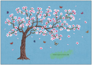 spring blossom tree - Taurus art cards