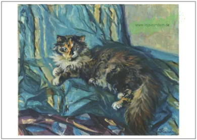 Angorakatze, c. 1906/09 - TAURUS Kunstkarten