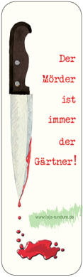 The murderer is always the gardener (knife) - BOOKMARK - TAURUS art cards