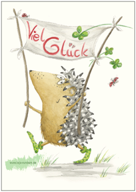 Good luck (hedgehog)  - Taurus Art Cards