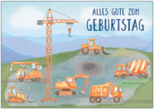 Alles Gute zum Geburtstag (Baustelle) - TAURUS Kunstkarten