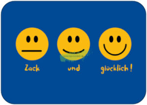 Zack und glücklich! (Smileys) - TAURUS Kunstkarten