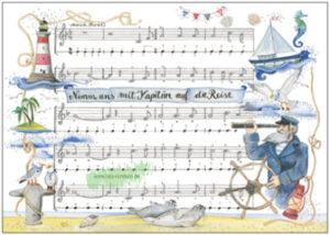 Take us with you on your journey, Captain (sailor's song) - Taurus Kunstkarten
