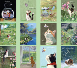 Walking on velvet paws all year round - SET January - December