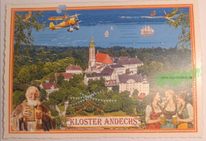 Städte-Postkarte, Andechs, Kloster Andechs - Edition Tausendschön PK1334