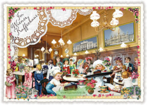 Städte-Postkarte, Wien, Kaffeehaus 2 - Edition Tausendschön PK389