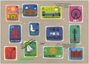 MoinMoin, Hamburg (Briefmarken) - Taurus Kunstkarten