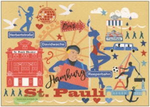 Hamburg, St. Pauli - Taurus Kunstkarten