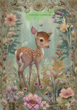 Waldfrühlings-Tiere Reh