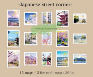 Sticker Japanese Street Corner