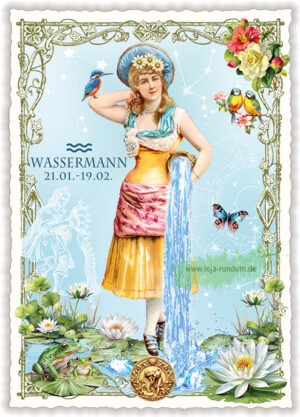 Zodiac sign – Aquarius - Edition Tausendschön PK1305