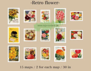 Sticker Retro Flower