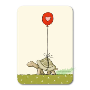 Schildkröte mit Luftballon