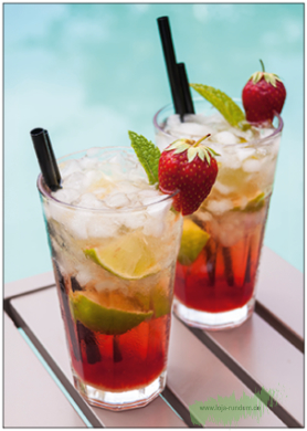 Drinks am Pool - TAURUS Kunstkarten