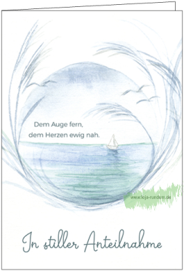 In stiller Anteilnahme/ Dem Auge fern, dem Herzen ewig nah. - TAURUS Kunstkarten