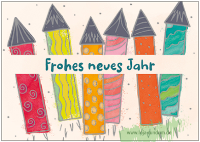 Frohes neues Jahr - TAURUS Kunstkarten