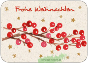 Frohe Weihnachten (Beeren)  - TAURUS Kunstkarten