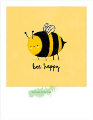 Bee happy (bee) - Pola TAURUS art cards