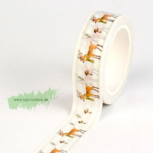 Washi Tape - Hirsch mit Schal