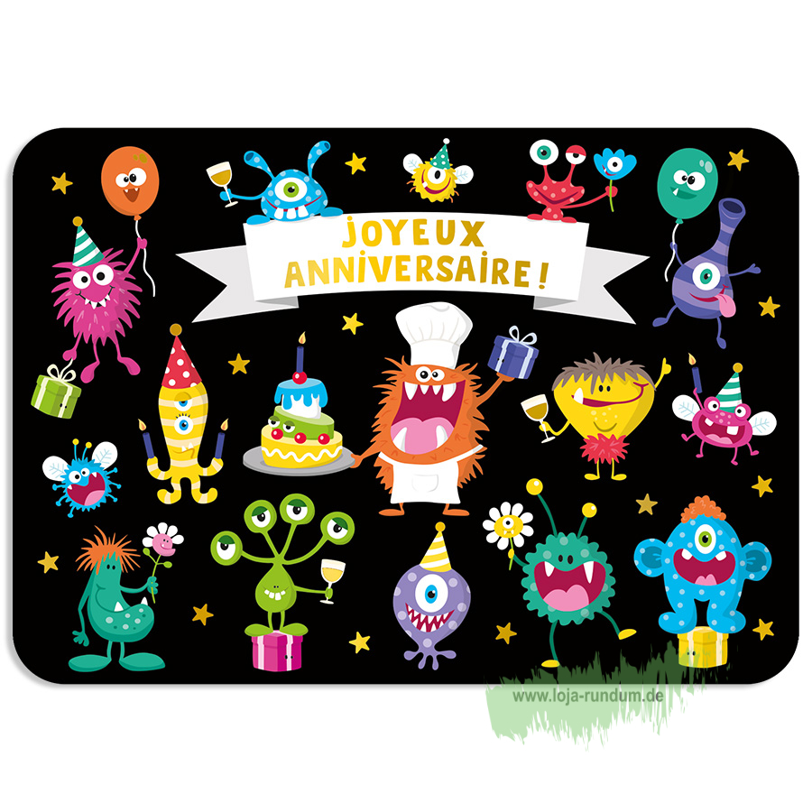 HAPPY BIRTHDAY, MONSTER! - Cartesdart