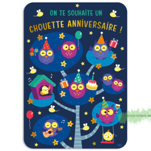 BIRTHDAY OWLS - Cartesdart
