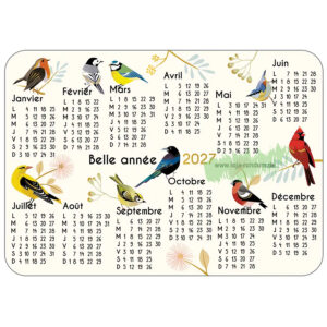 2027 CALENDAR Birds - Cartesdart