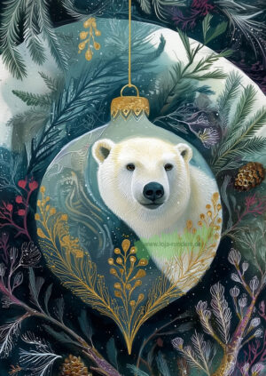 Weihnachtskugeln: Eisbär