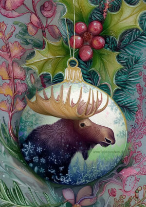 Weihnachtskugeln: Elch