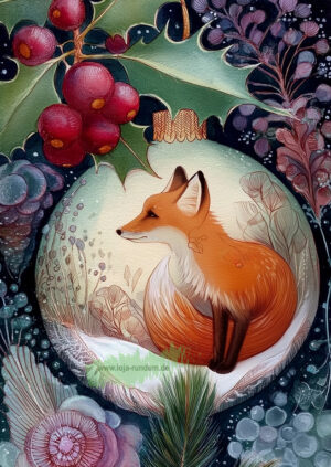 Weihnachtskugeln: Fuchs