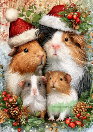 Weihnachtskuscheltiere: Meerschweinchen